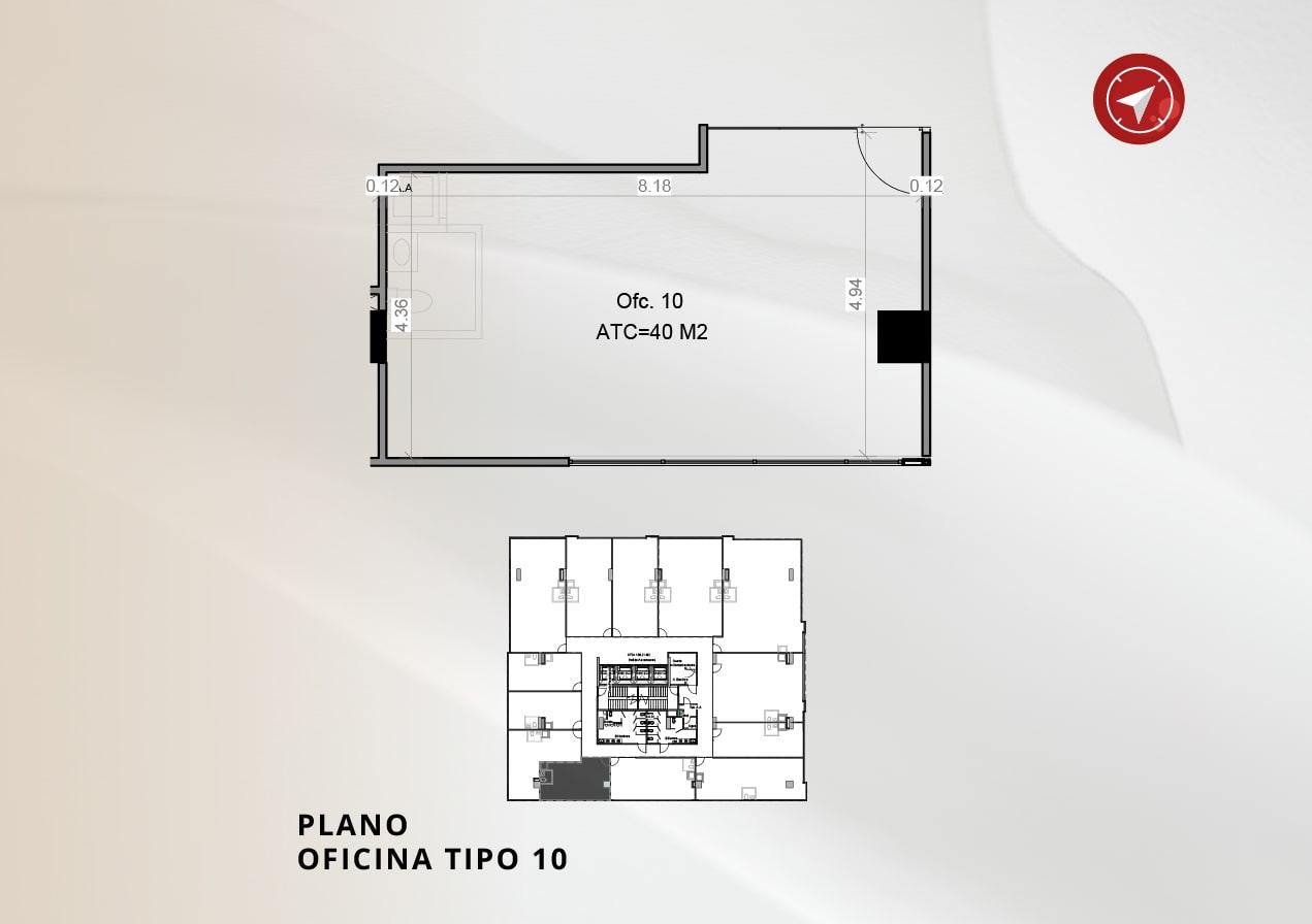 Oficina 40m² - Vista 1