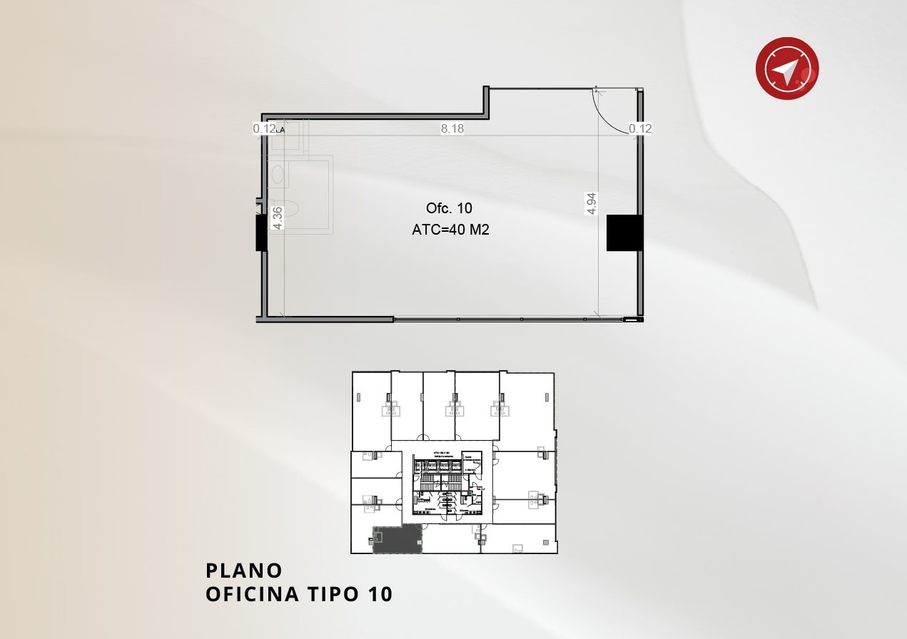 Oficina 40m² - Vista 1